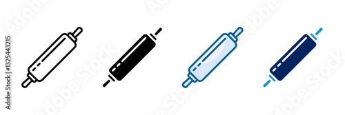Rolling Pin Icon Set Multiple Style Collection