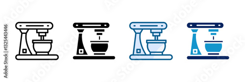 Mixer Icon Set Multiple Style Collection