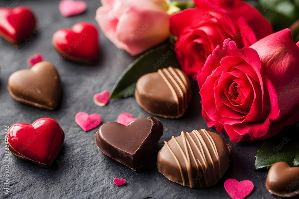 Exquisite Valentine s Delight with Luscious Chocolates and Radiant Roses Exquisite Valentine s Delight with Luscious Chocolates and Radiant Roses
