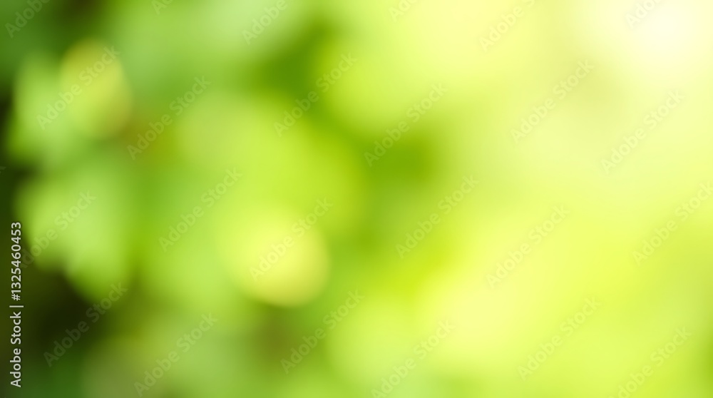 Obraz premium Green Organic Gradient Blur Background for Eco-Friendly and Nature Branding