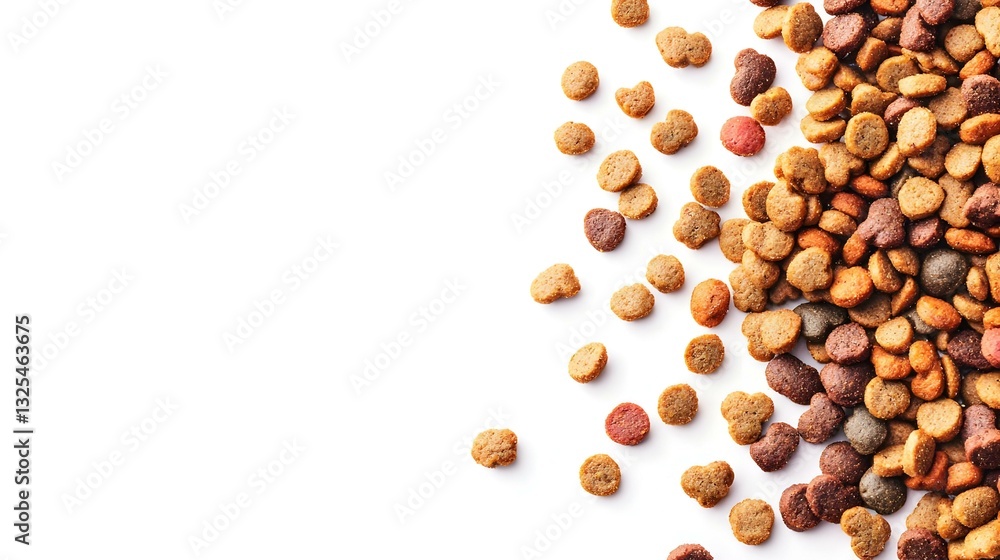 banner of dry animal pet food isolated on white banner of dry animal pet food isolated on white