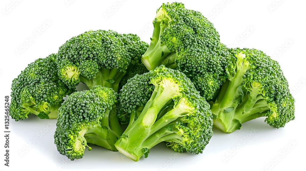 Fresh broccoli on white background Fresh broccoli on white background