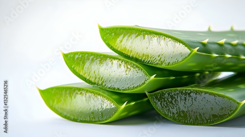 Wallpaper Mural Fresh Aloe vera on white background Torontodigital.ca