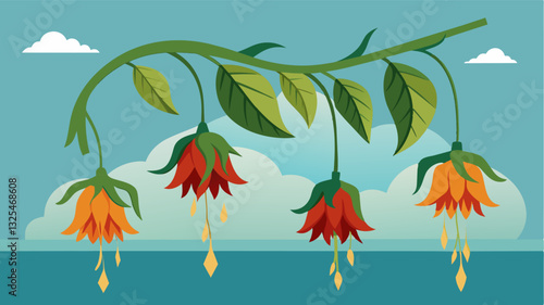 The withered flowers once vibrant and full of life now hang limply from their stems reflecting the strain and exhaustion felt by those who work tirelessly to produce food in the. Vector illustration