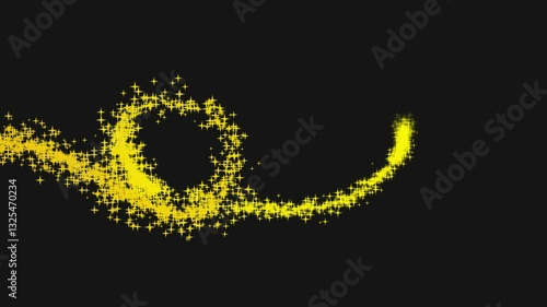 animation of moving light particles forming love
