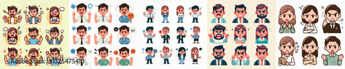Angry People Vector Image Set 