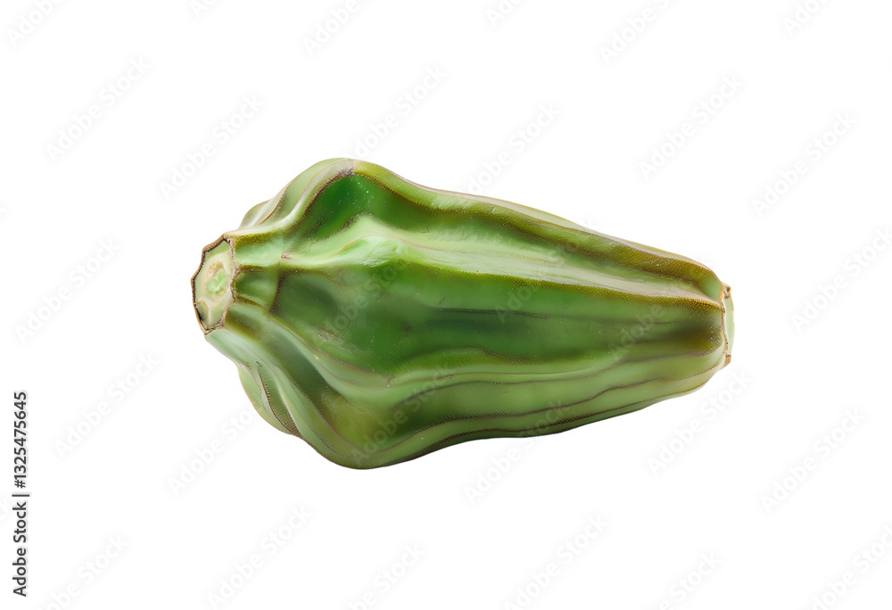 Naklejka premium Fresh Okra isolated on white background