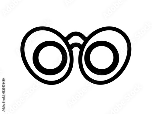 Binoculars illustration on transparent background