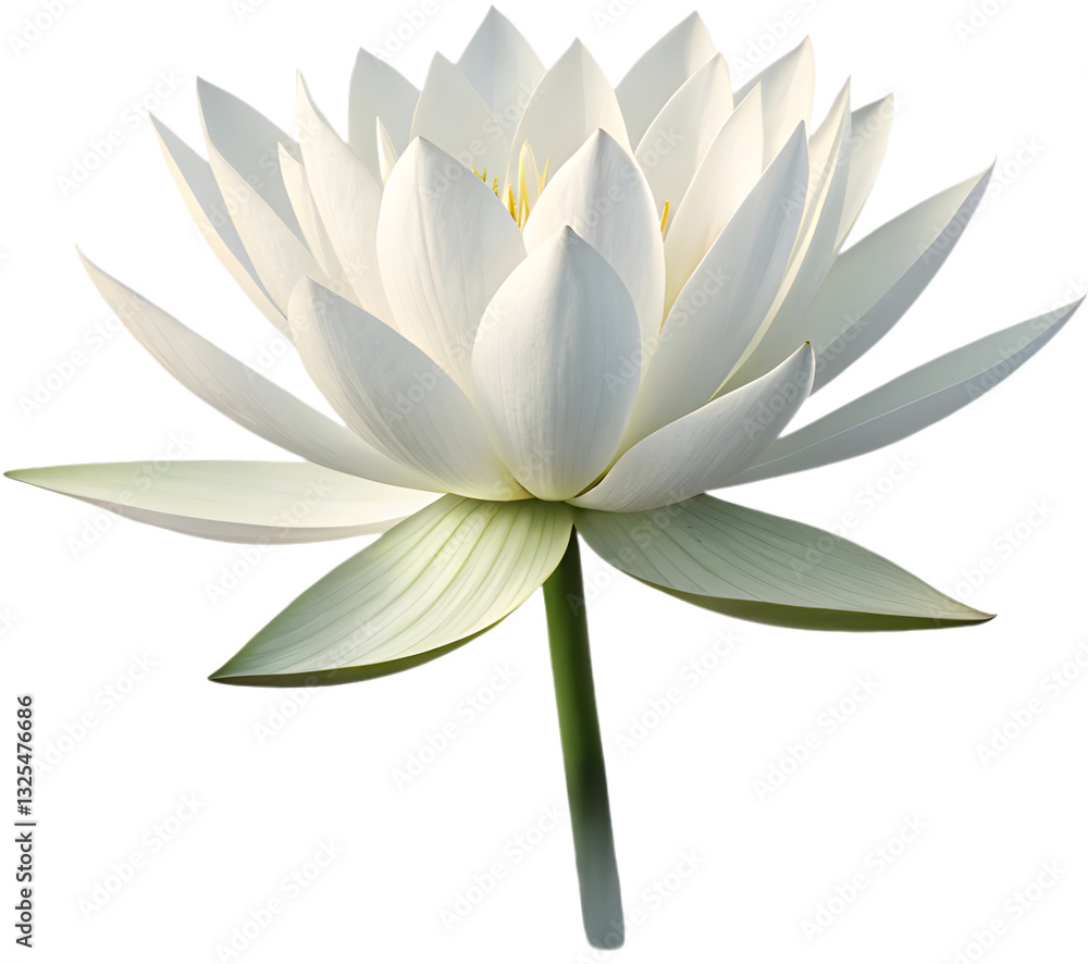 Fototapeta premium A stunning Lotus flower showcasing grace and elegance, representing purity and serenity in nature. 