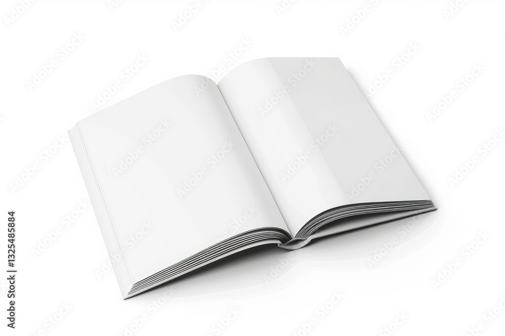 Blank book on clean white background. Blank book on clean white background.