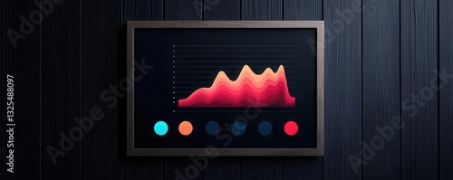 Digital dashboard of a datadriven decisionmaking platform, showing sales, customer insights, and market trends photo