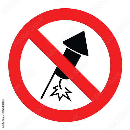 Danger. No Fireworks or Firecrackers Sign