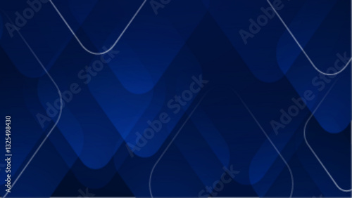 abstract dark blue geometrical shapes background vector illustration, perfect for digital banner, business presentation, and social media design