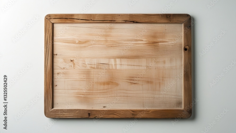 Rustic Light Brown Wooden Drawing Board with Textured Surface and Frame Rustic Light Brown Wooden Drawing Board with Textured Surface and Frame