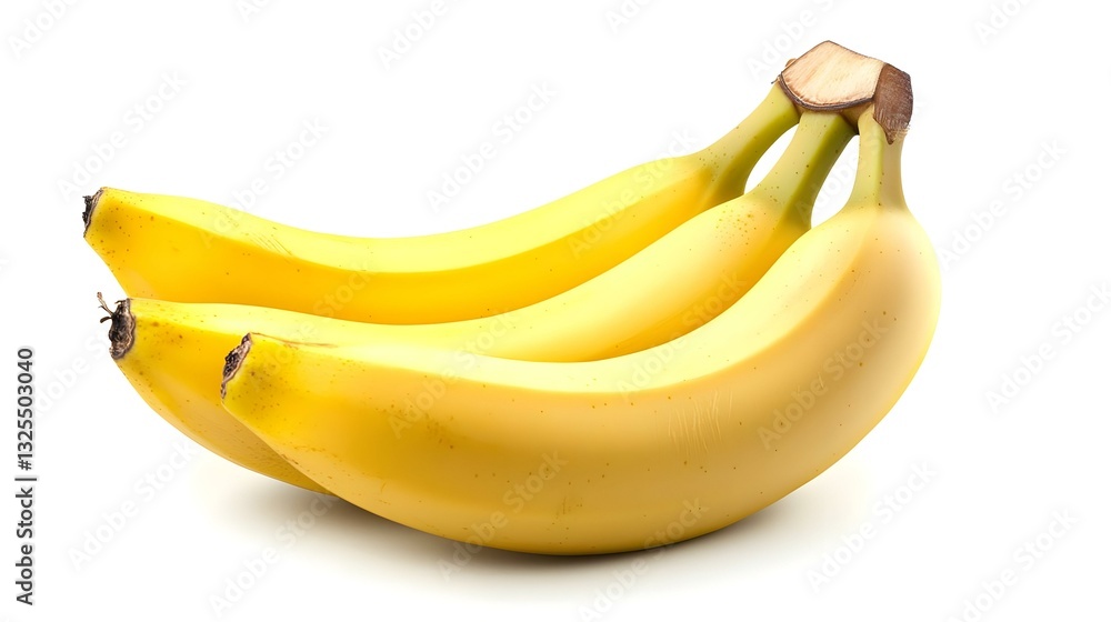 A banana isolated on a white background A banana isolated on a white background