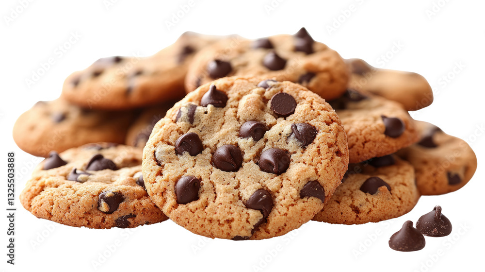 Choclate Chip Cookies: A mouthwatering stack of freshly baked chocolate chip cookies, boasting golden-brown exteriors, generously studded with rich chocolate chips. Choclate Chip Cookies: A mouthwatering stack of freshly baked chocolate chip cookies, boasting golden-brown exteriors, generously studded with rich chocolate chips.