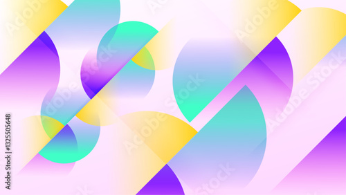 abstract soft background with colorful geometric shapes vector illustration, great for business project, presentation background, and wallpaper