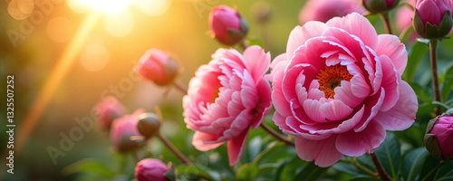 Wallpaper Mural pink tulip flowers Torontodigital.ca