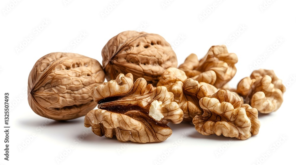 fresh walnuts in peel isolated on white fresh walnuts in peel isolated on white