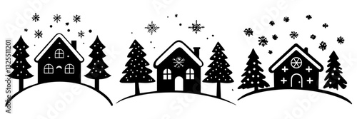 Winter Wonderland: Christmas Cabin Silhouette Decorations for Every Home