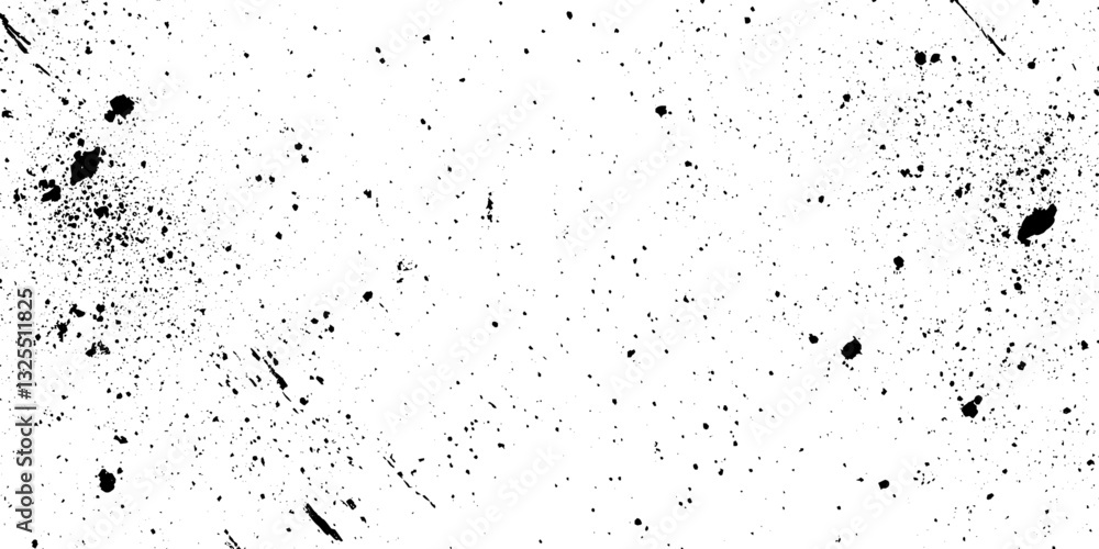 Black Ink Splatter Texture Background, High-Resolution Abstract Grunge Design