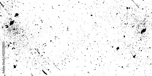 Black Ink Splatter Texture Background, High-Resolution Abstract Grunge Design