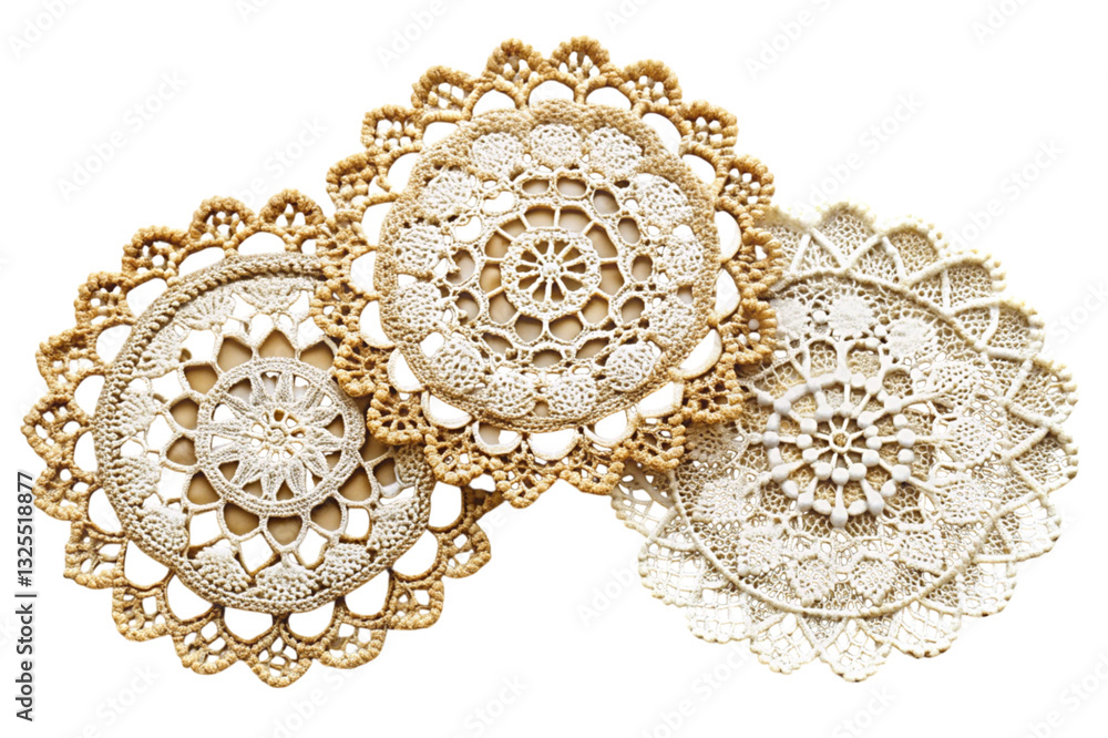 Lace doilies create timeless artistic beauty Lace doilies create timeless artistic beauty