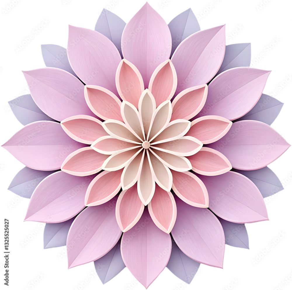 Fototapeta premium A minimal vibrant flower design enhances modern decor with its simple beauty and lively colors. 