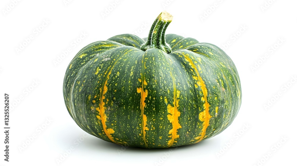 Green pumpkin isolated on white background Green pumpkin isolated on white background