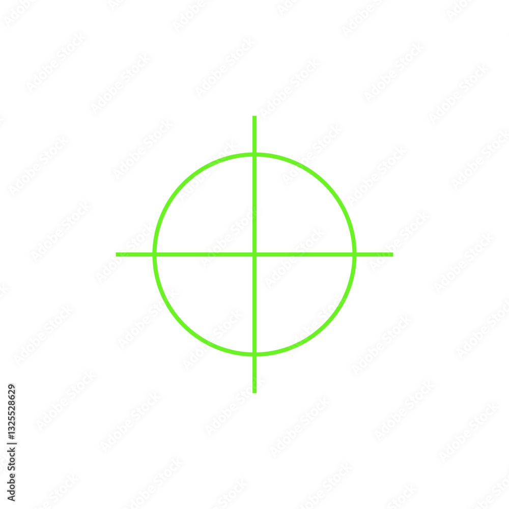 Obraz premium green target icon