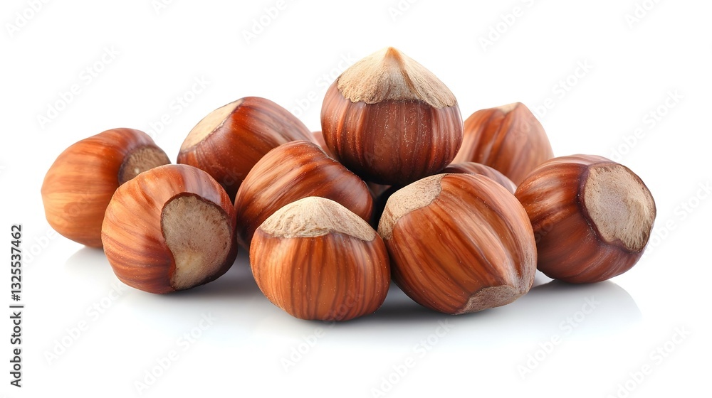 Hazelnut isolated on white background Hazelnut isolated on white background