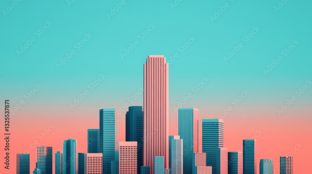 A large building surrounded by smaller buildings, symbolizing the strength and advantage of big businesses. Cost advantages and economies of scale. A large building surrounded by smaller buildings, symbolizing the strength and advantage of big businesses. Cost advantages and economies of scale.