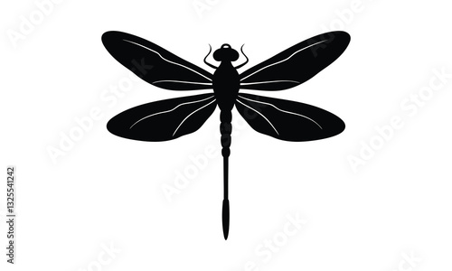 Wallpaper Mural Dragonfly Silhouette Vector Simple Design Torontodigital.ca