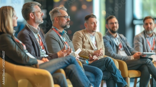 Conference session featuring a fireside chat format.