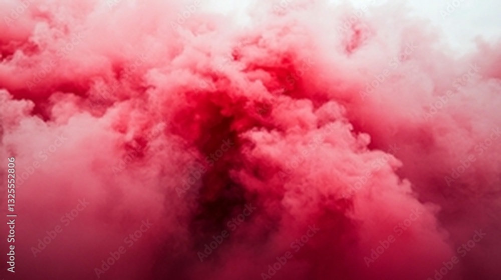 Fototapeta premium Abstract pink and red smoke cloud background texture.