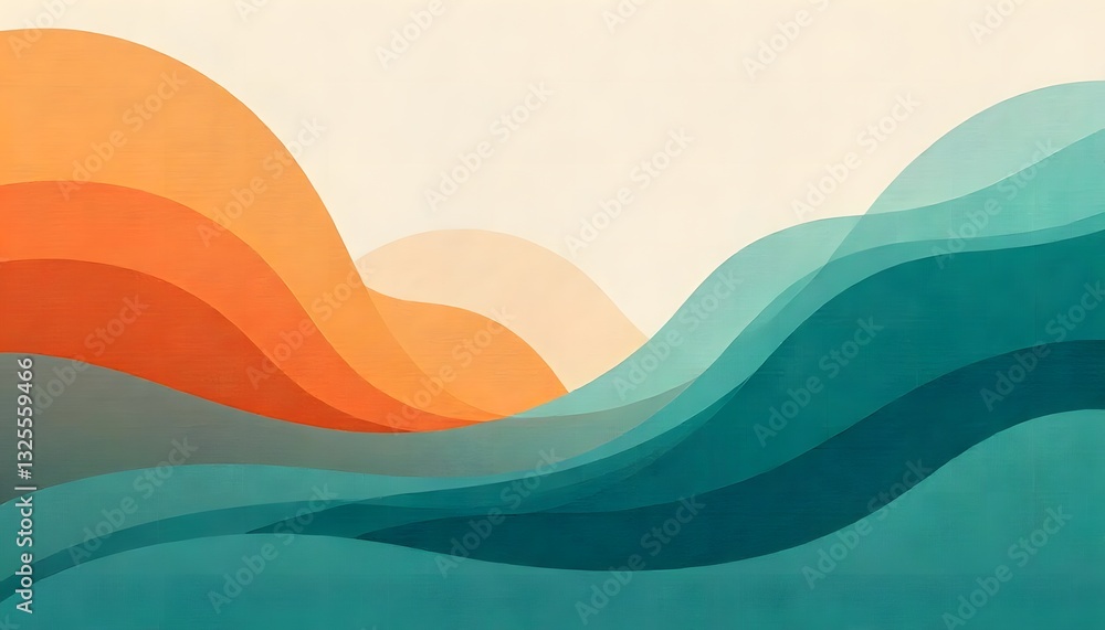 Fototapeta premium Colorful fluid background dynamic textured geometric element