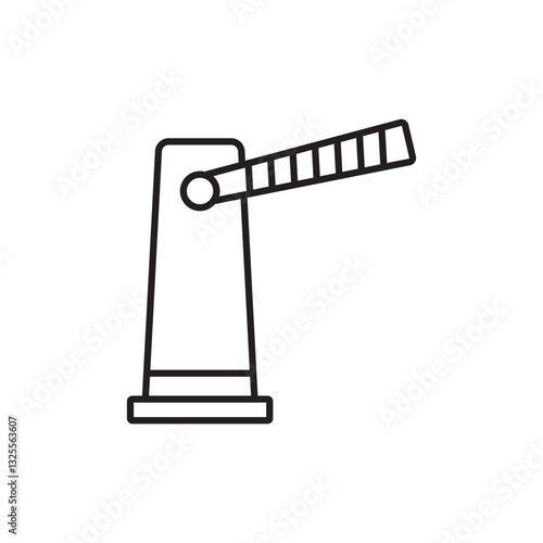 Barrier icon isolated