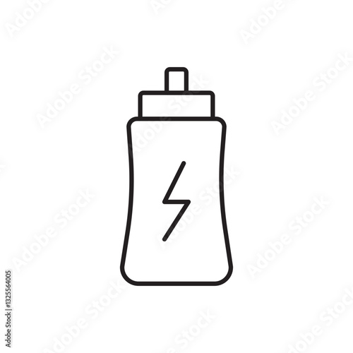 Energy drink icon isolated