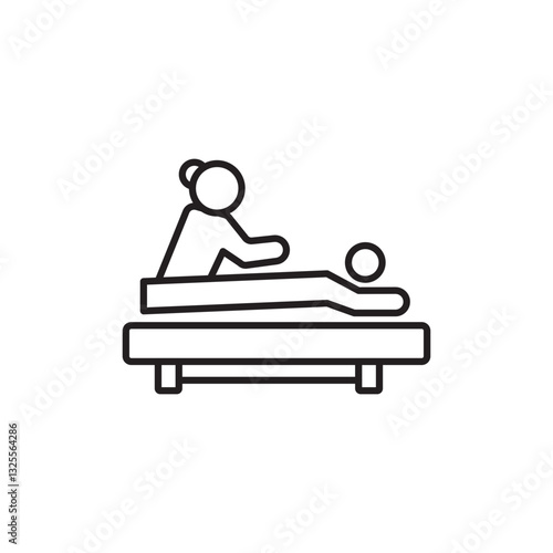 Massage icon isolated