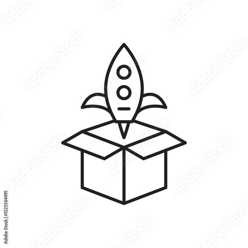Product release icon isolated