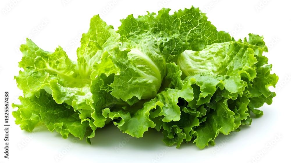 Fresh lettuce isolated on a white Fresh lettuce isolated on a white