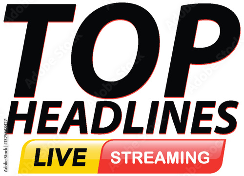 Live Streaming News Headlines Design