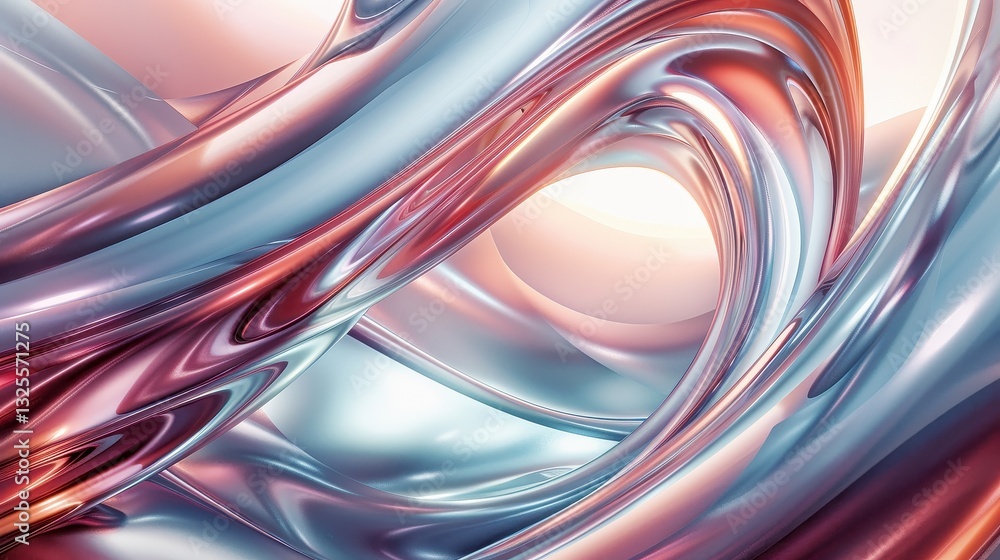 Abstract Liquid Forms in Vibrant Colors