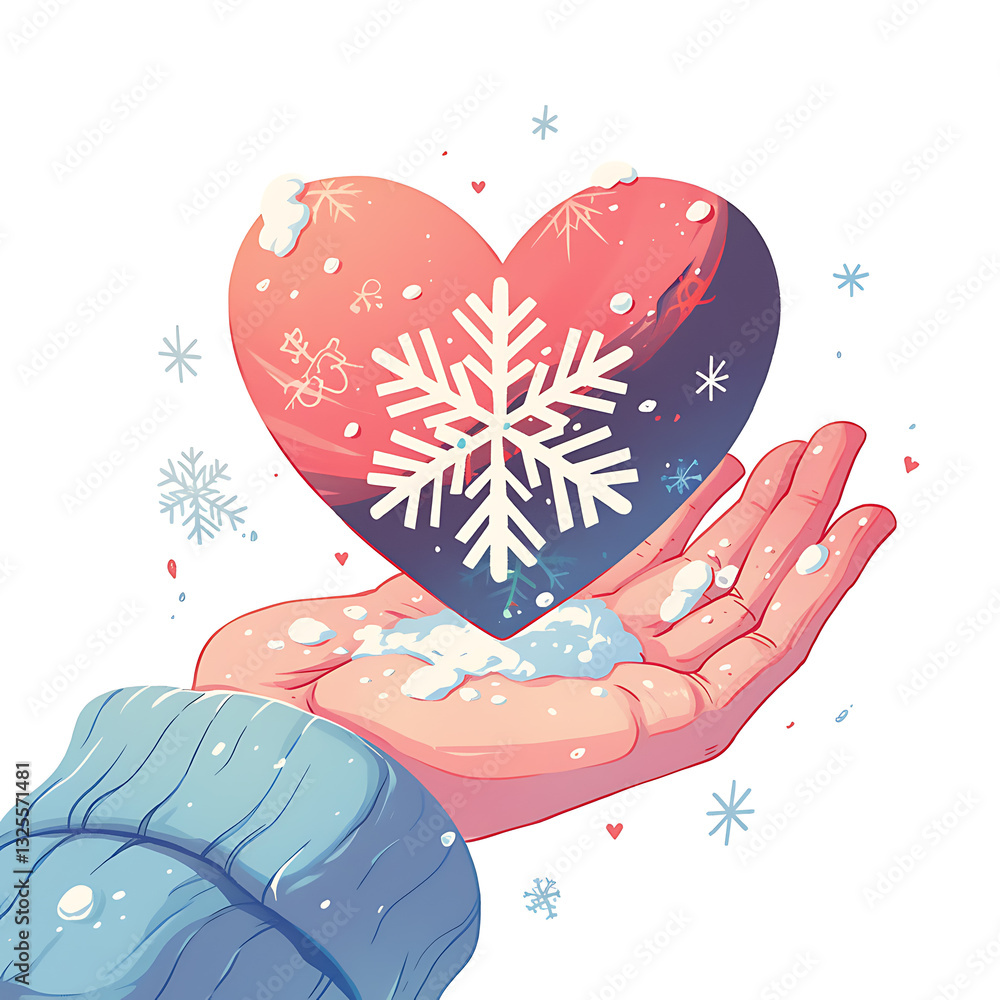 Fototapeta premium romantic and love-themed icons featuring heart-shaped gifts and other affectionate symbols, perfect for Valentine's Day and romantic celebrations. Generative AI Illustration