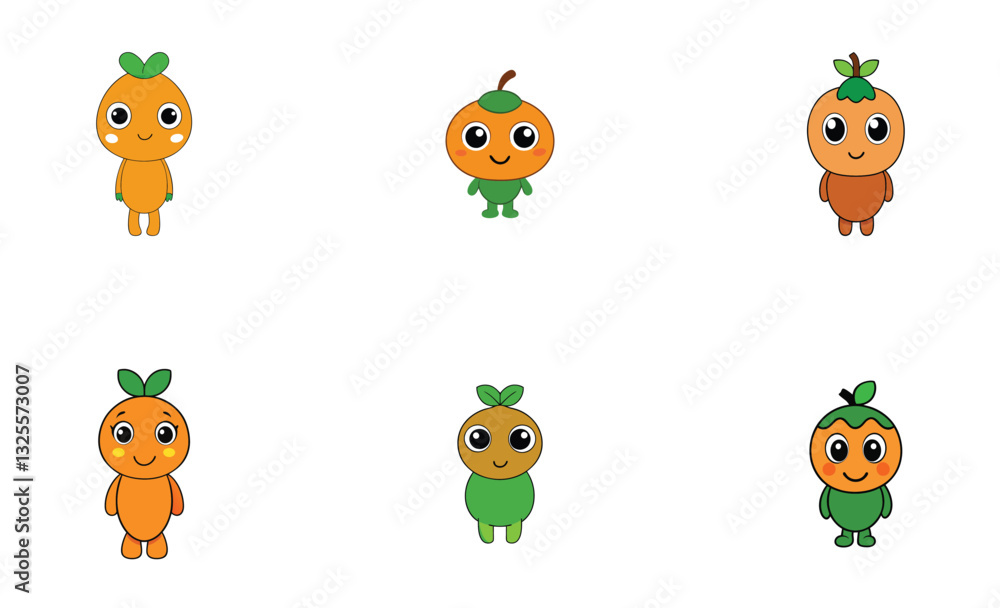 Obraz premium Cute camu camu cartoon vector