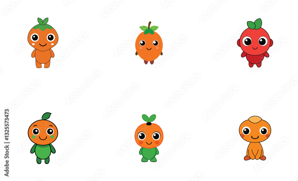 Obraz premium Cute camu camu cartoon vector