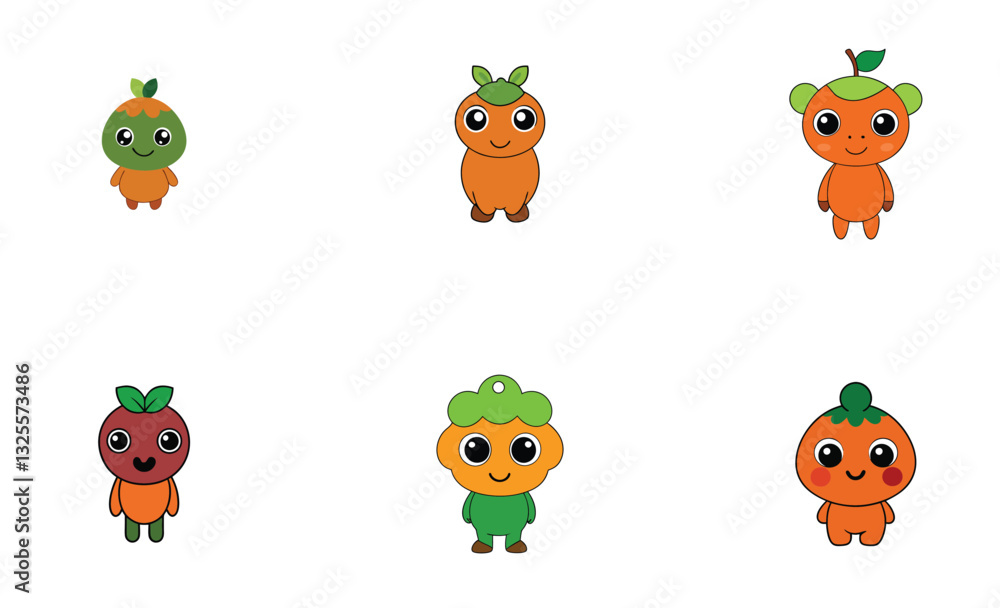 Obraz premium Cute camu camu cartoon vector