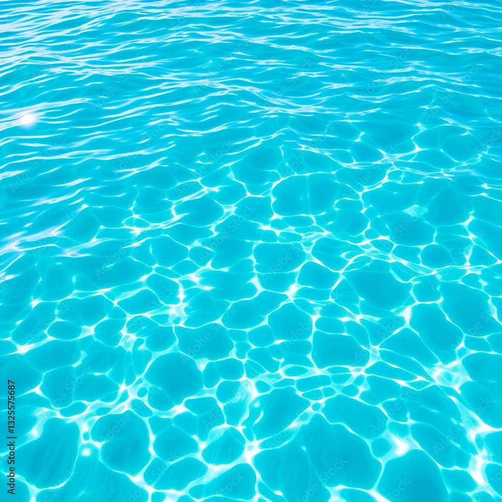 Obraz premium blue water background. Ideal for travel, beach resorts, and summer