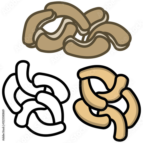 Cashew icon vector design symbol templates