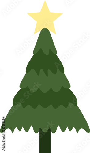 Hand Drawn Christmas Tree Icon Element